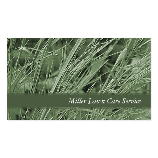 Green Grass Business Cards (front side)