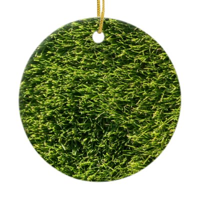 Green Grass Christmas Tree Ornaments