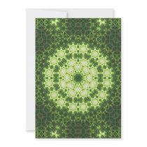 Green Grass Digital Mandala Custom Invitation