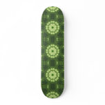 Green Grass Digital Mandala Skate Boards