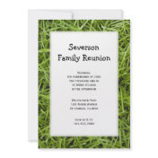 Green Grass Family Reunion Invitation