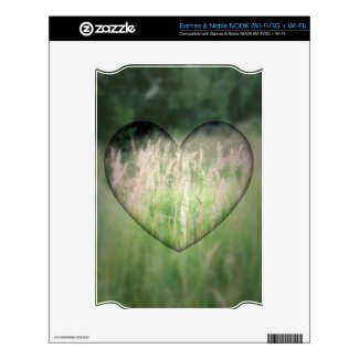 Green Grass Heart Skin For The Nook