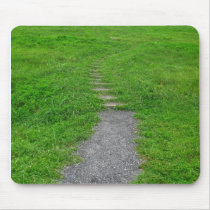 Green Grass Path of Life Mousepad