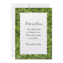Green Grass Save the Date invitations by loraseverson Green Grass Save the Date invitations