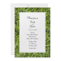Green Grass Wedding Invitation