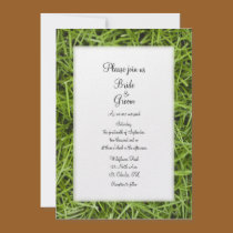 Green Grass Wedding Invitation