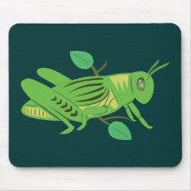 Green Grasshopper mousepads by toxiferous Green Grasshopper mousepads