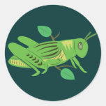 Green Grasshopper Sticker