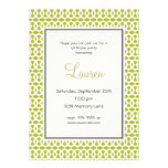 Green & Gray Birthday Invitation