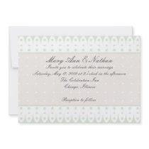 Green & Gray Invitation by moronhoney Green & Gray Invitation