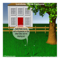 Green Green Grass Funny Poster
