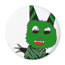 Green gremlin magnets by Gnomination Green gremlin magnets