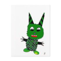 Green gremlin postcards