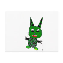 Green gremlin postcards