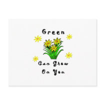 Green Grows On You postcards by politicalgirl Green Grows On You postcards