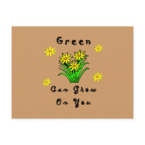 Green Grows On You postcards by politicalgirl Green Grows On You postcards
