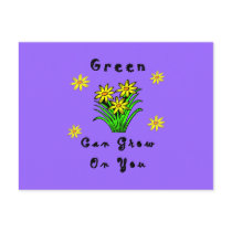 Green Grows On You postcards by politicalgirl Green Grows On You postcards