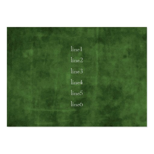 Green Grunge Party Card Business Card (front side)