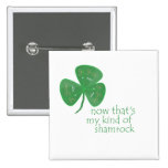 Green Guitar Pick Shamrock Pin