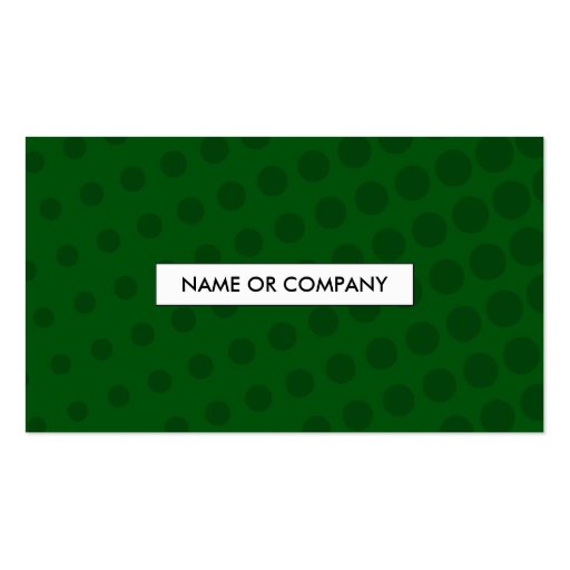 green halftone QR code Business Cards (back side)