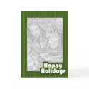 Green Happy Holidays Template cards