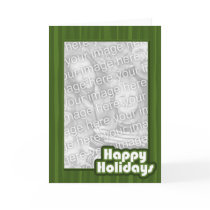 Green Happy Holidays Template cards