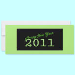 green happy new year 2011 invitations