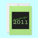 green happy new year 2011 invitations