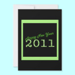 green happy new year 2011 invitations