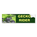 Green Hawaiian Gecko Rider Bumper Stickers