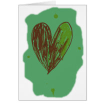 Green Heart CARD by anaisacolon Green Heart CARD