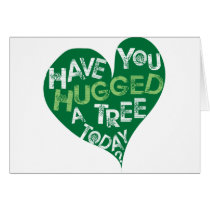 Green Heart (Hug a Tree) Greeting Card