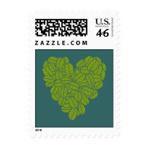 Green Heart Postage postage