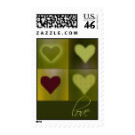 Green hearts .... and one red