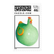 Green Hen Postage