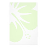 Green Hibiscus Customized Stationery
