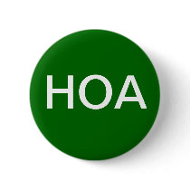 Green HOA Home Owners Association Button