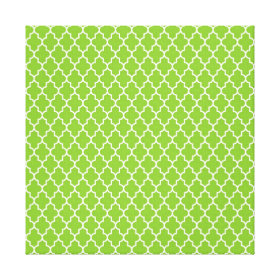 Green Holiday Cheer Quatrefoil Pattern Canvas Prints