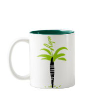 Green Hope Doodle Art Mug