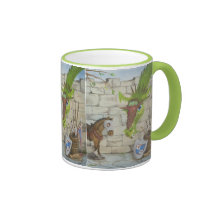 Green Horse and Dragon Mug