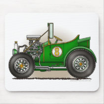 Green Hot Rod Car Mouse Pad mousepads by art1st Green Hot Rod Car Mouse Pad mousepads