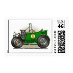 Green Hot Rod Car Stamps