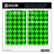Green Houndstooth Garmin Asus Nuvifone Skins