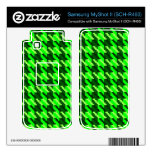 Green Houndstooth Samsung MyShot II Decal