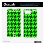 Green Houndstooth Samsung Omnia Skin