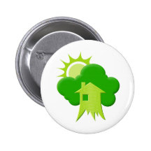 Green House Pinback Buttons