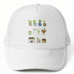 Green House Vector Icons.ai hats