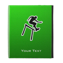 Green Hurdler iPad Folio Cover