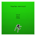 Green Hurdler Personalized Invites