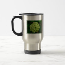 Green Hydrangea Travel Mug
